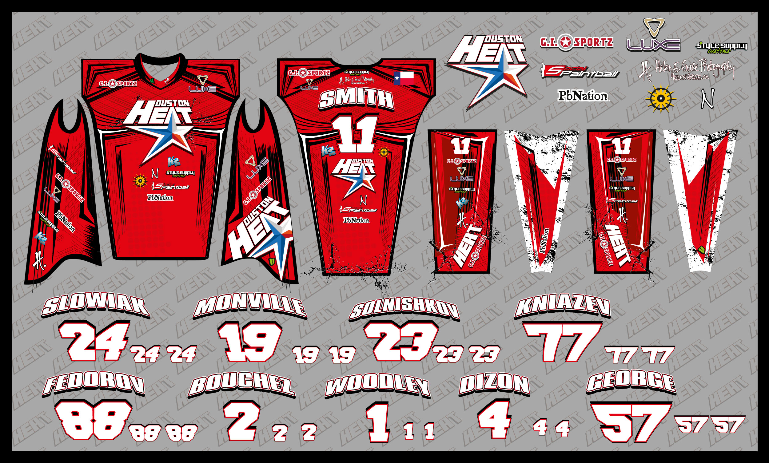 2012 Houston Heat Paintball Jersey – Texas Edition