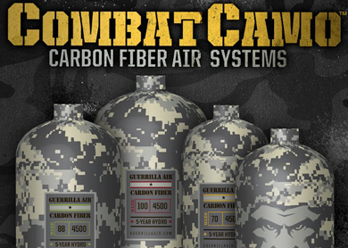 Guerrilla Air Introduces New Combat Camo Carbon Fiber Air Systems