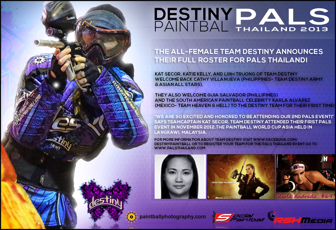 Team Destiny Announces Roster for 2013 PALS Thailand