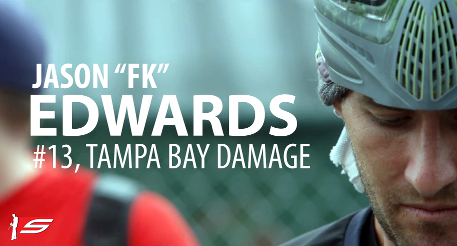 Jason "FK" Edwards, #13, Tampa Bay Damage, Pro Paintball Player