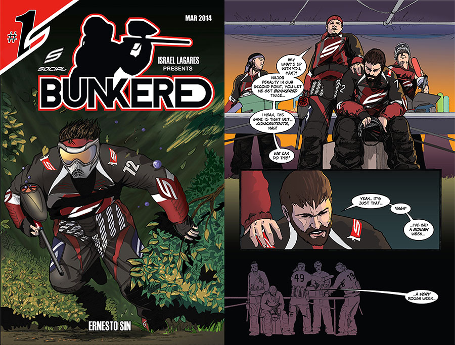 Bunkered Paintball Comic Book Social Paintball