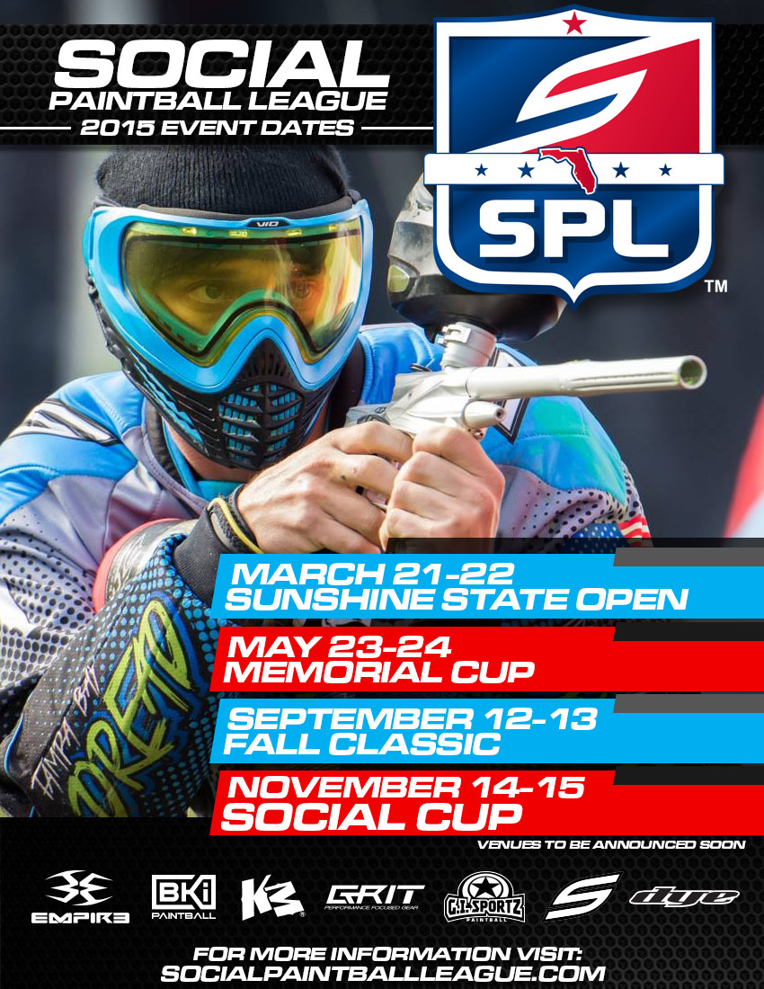 2015 SPL (Social Paintball League) Event Schedule Announced