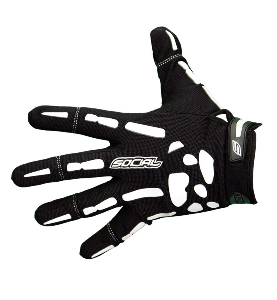 Grit Paintball Gloves, Skeleton Bones Social Paintball