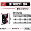 Social Paintball Grit Knee Pad Size Chart