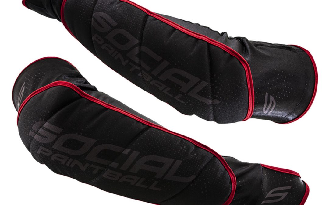 SMPL Elbow Pads, Black Red