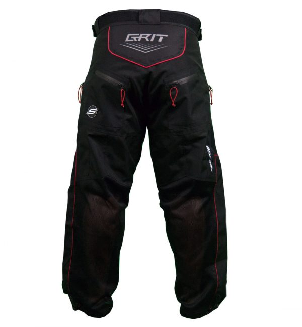 Grit Paintball Slider Shorts, Black Red Social Paintball