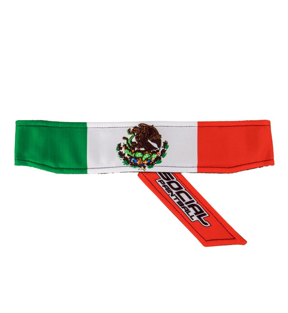 Headband, Mexico Flag Social Paintball