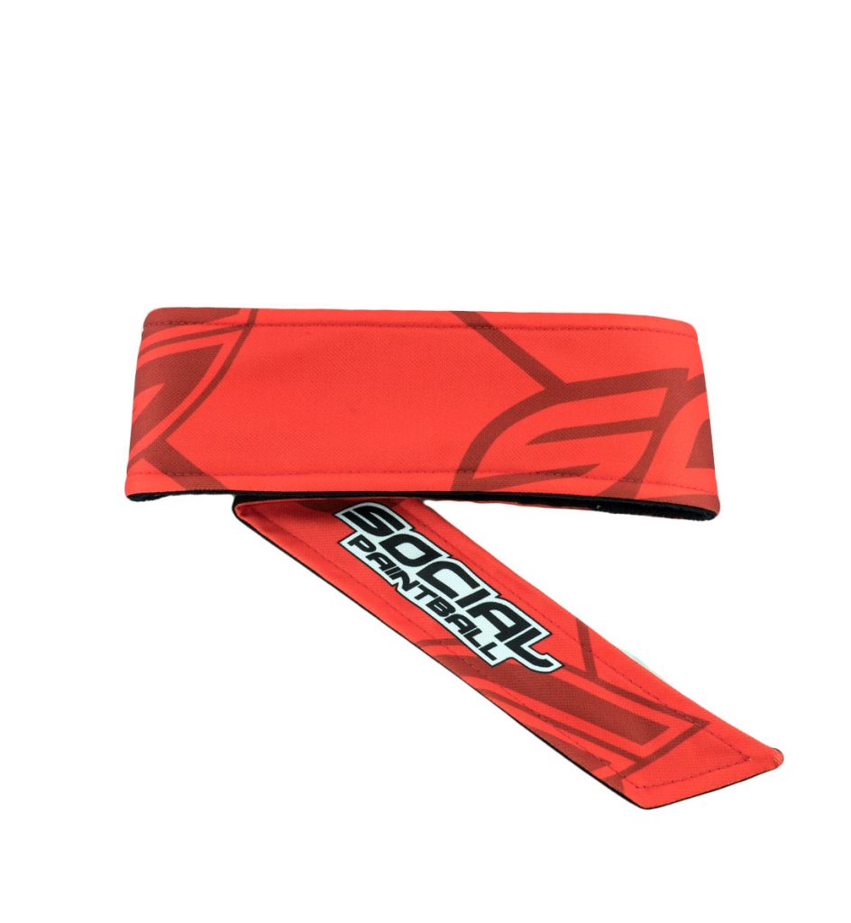 Headband, Red Social Social Paintball