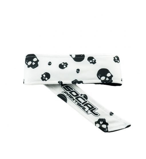 Headband, White Skulls