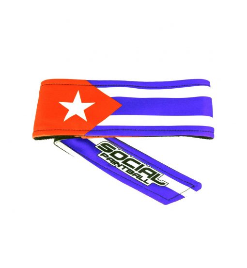 Social Paintball Headband Cuban Flag