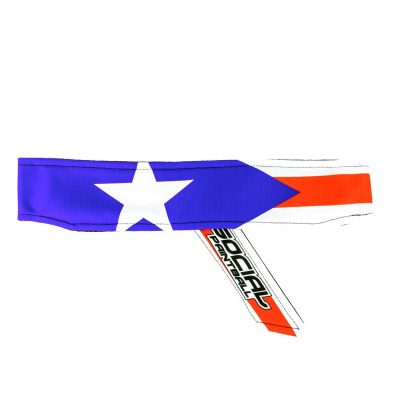 puerto rico flag Headband Social Paintball