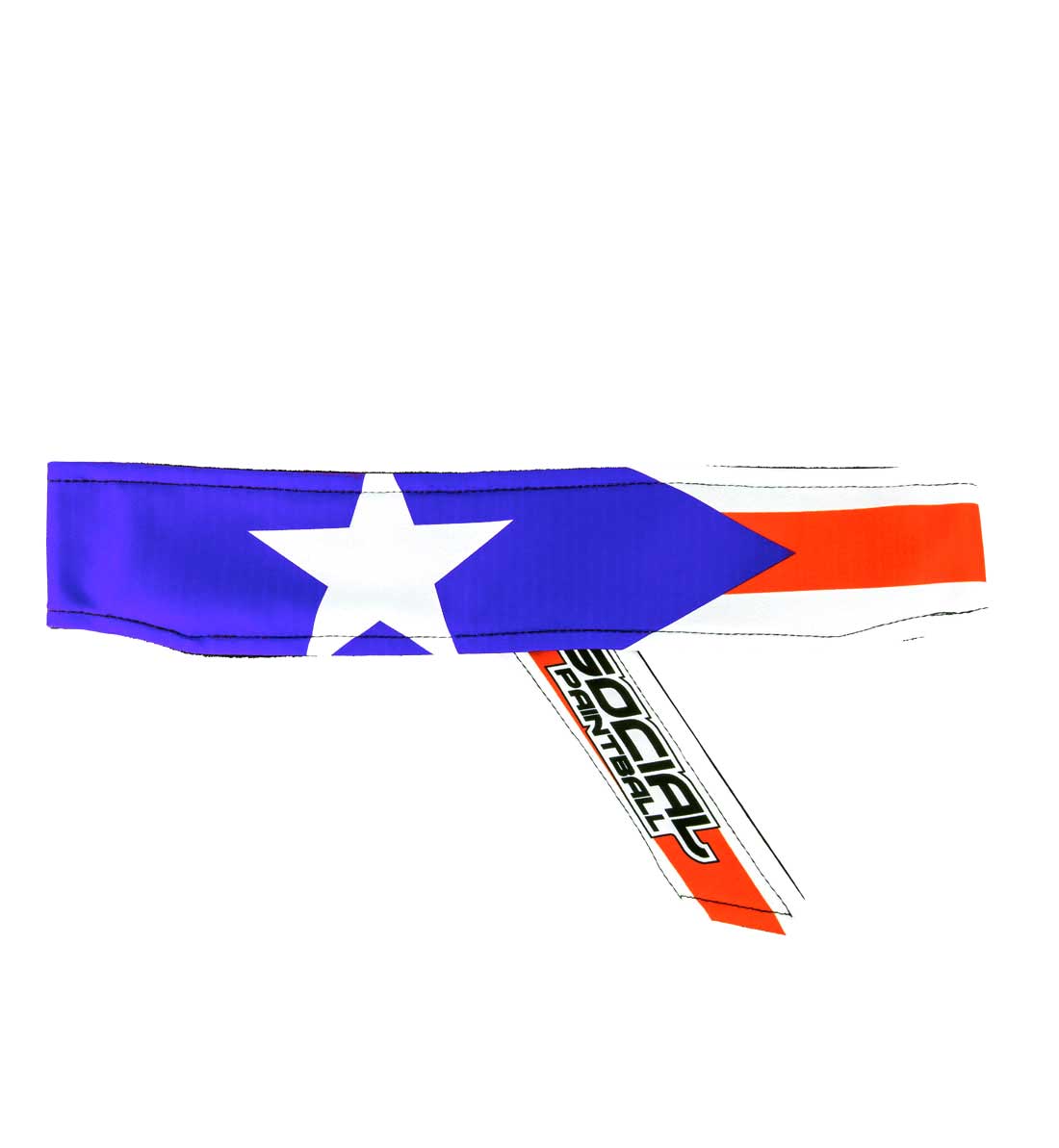 Headband Puerto Rico Flag Social Paintball