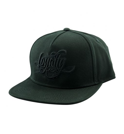 Snapback Hat, Loyalty Black Out
