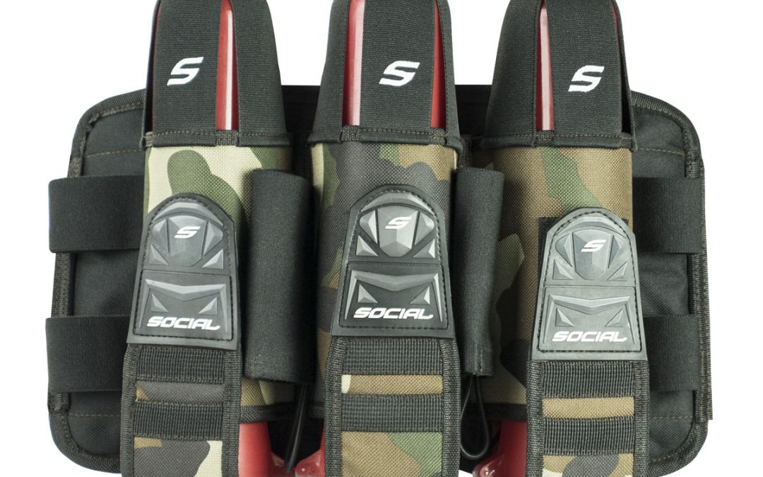 Grit Pod Pack Harness, 3+6 Woodland Camo