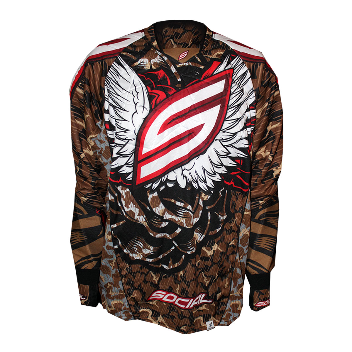 Social Paintball Flex Jersey, Social Wings Cocoa - Social Paintball