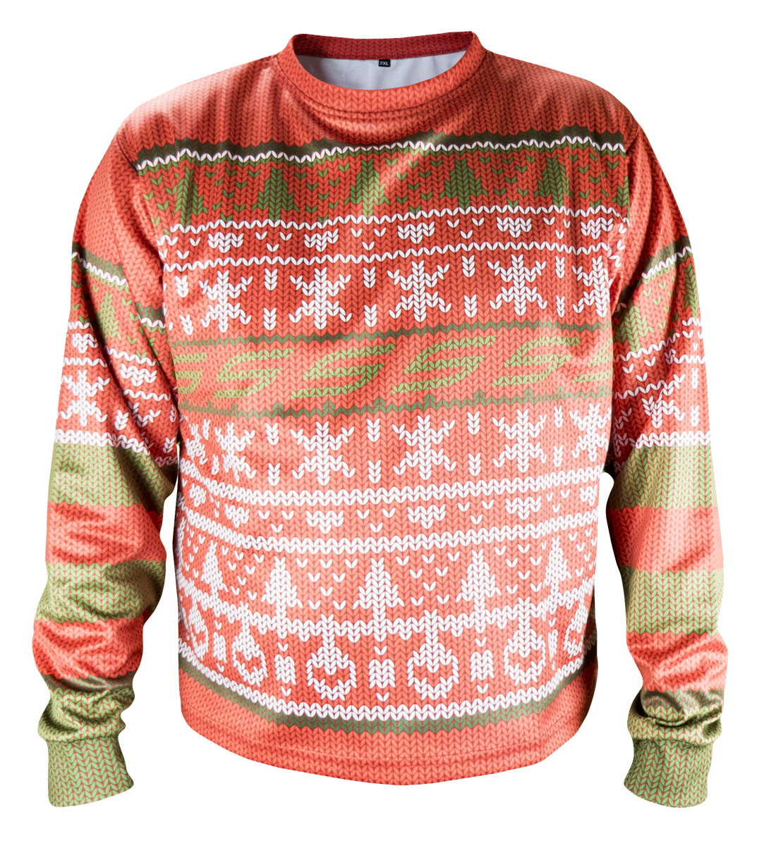 Lam Medalje livstid Ugly Christmas Sweater, Red Pine Flakes - Social Paintball