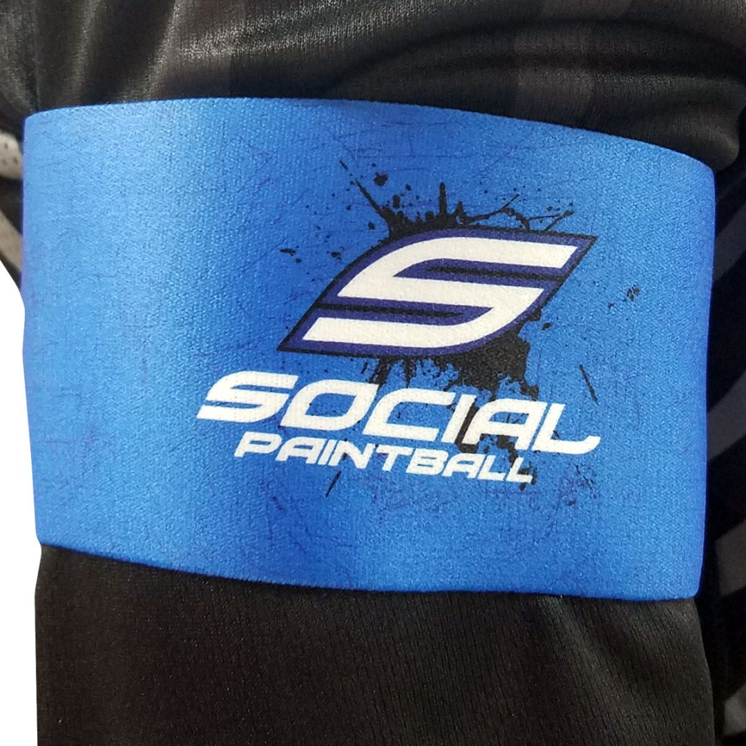 VELCRO® Paintball Team Armband, Social Blue Social Paintball