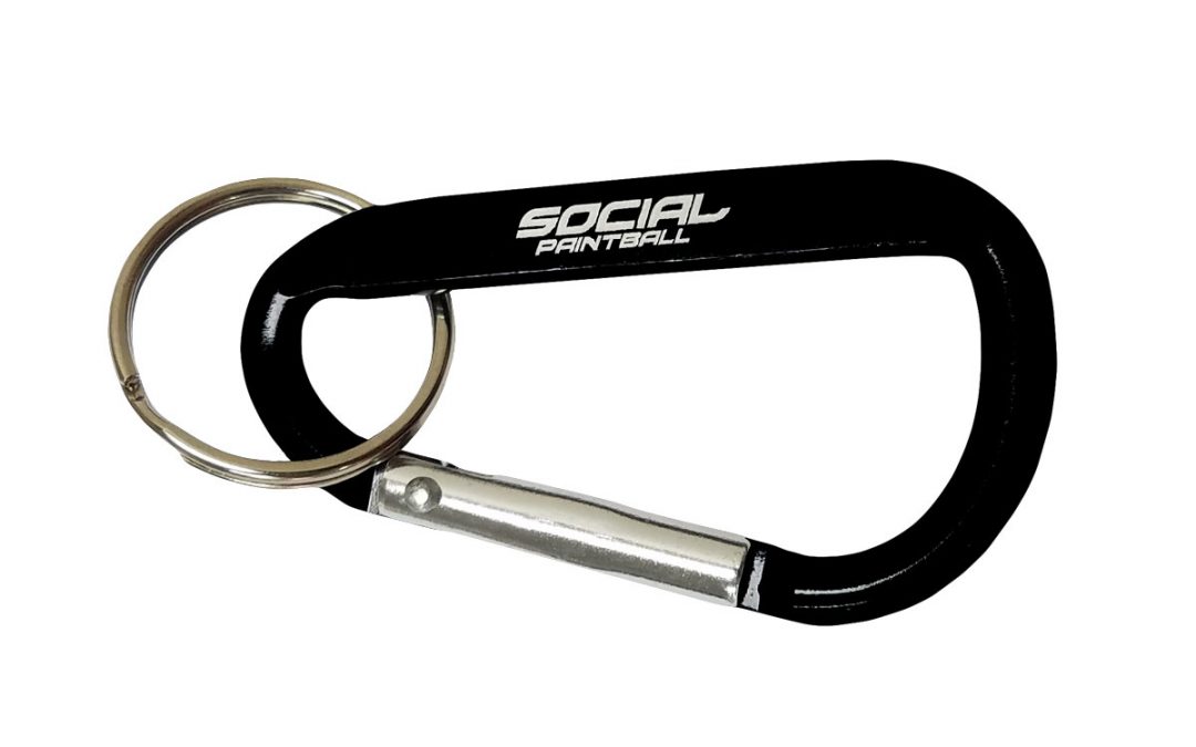Social Paintball Carabiner Keychain
