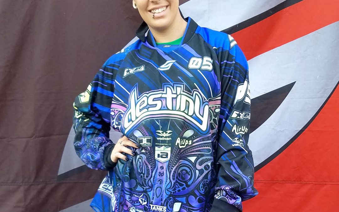 Destiny Paintball Full Padded Flex Jersey, Purple 2018