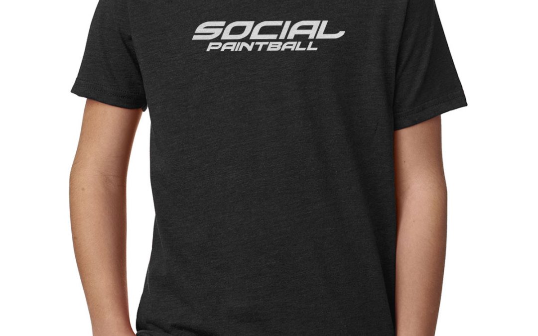 Kids Crew Shirt, Social Logo Black