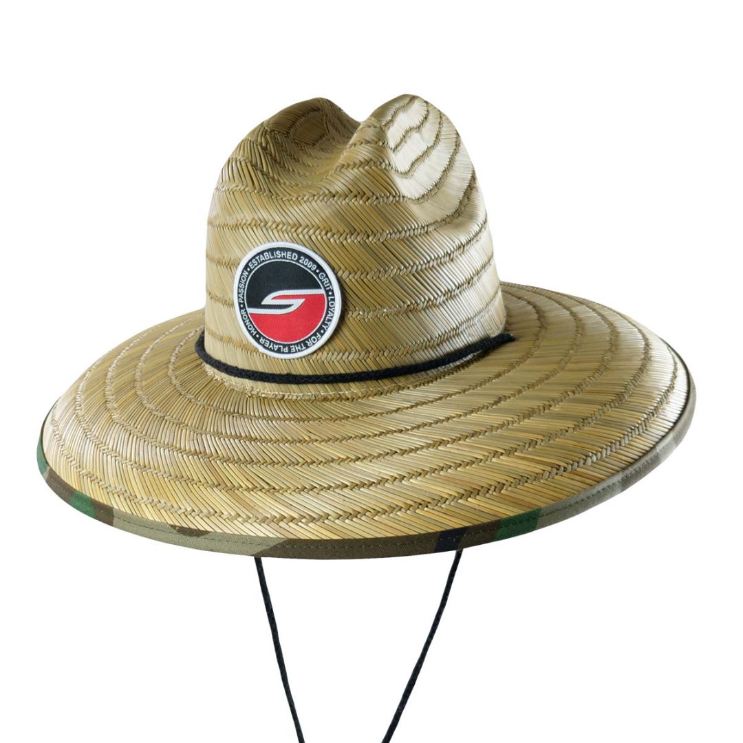 Straw Hat, Woodland Camo Social Paintball