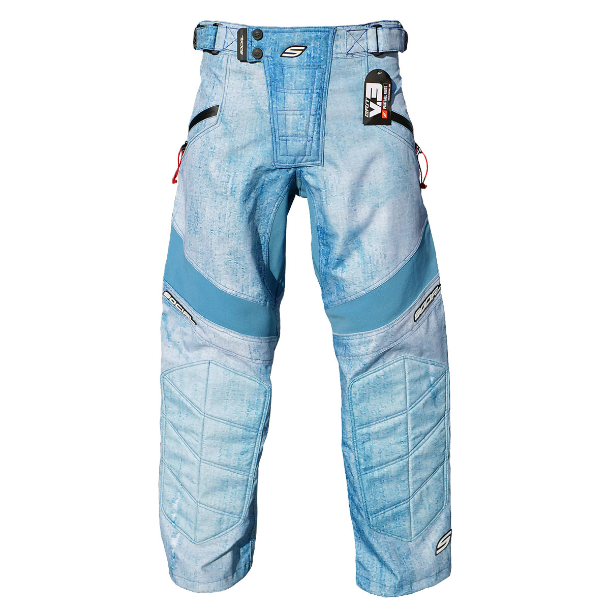 washed denim pants