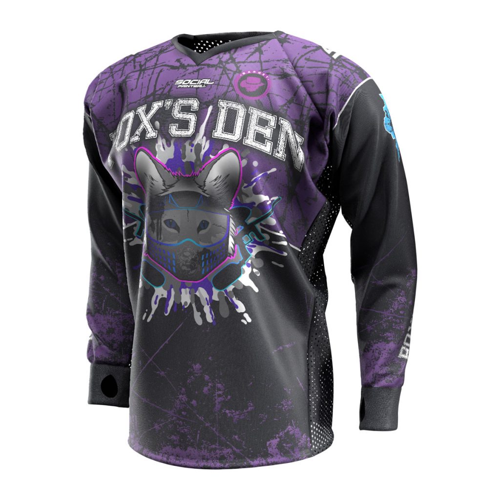 Destiny Paintball Full Padded Flex Jersey, Purple 2018 Social Paintball