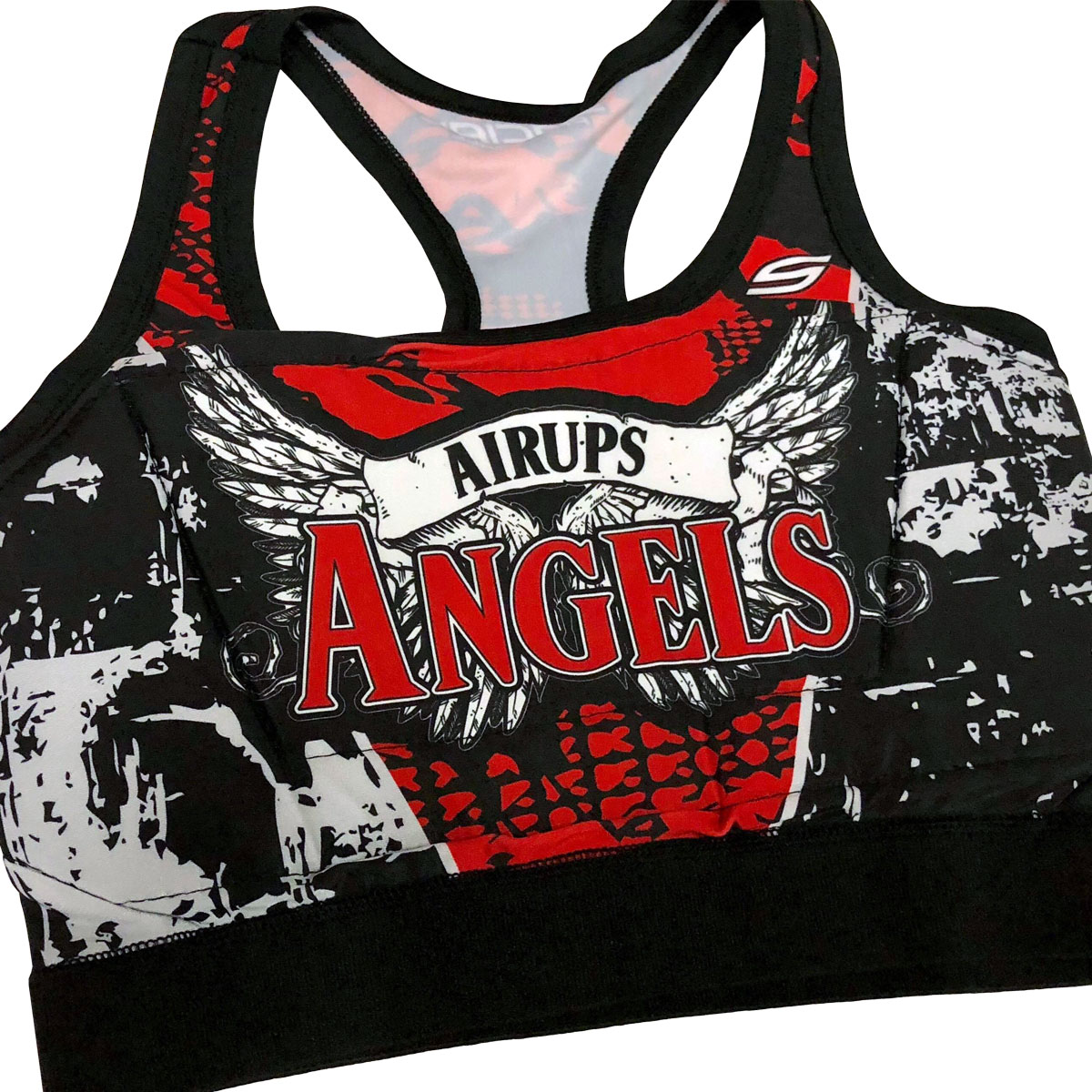 Grit Women's Racerback Padded Sports Bra, AirUps Angels Edition - Social  Paintball