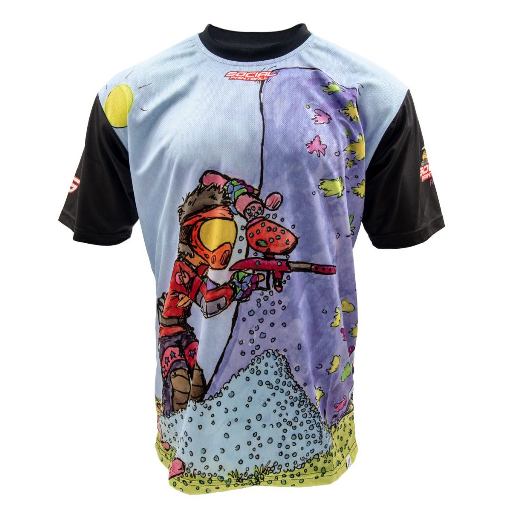 Paintball Cartoon Shirt, Sponsored Social Paintball