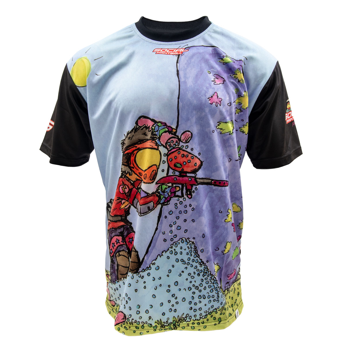 Paintball Cartoon Shirt, Sponsored - Social Paintball