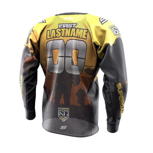 2019 SuperGame Oregon 52 Custom Event SMPL Jersey, Yellow - Image 2