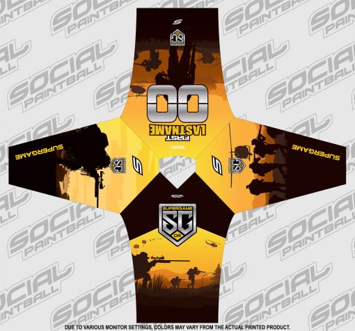 2019 SuperGame Oregon 52 Custom Event SMPL Jersey, Yellow - Image 3