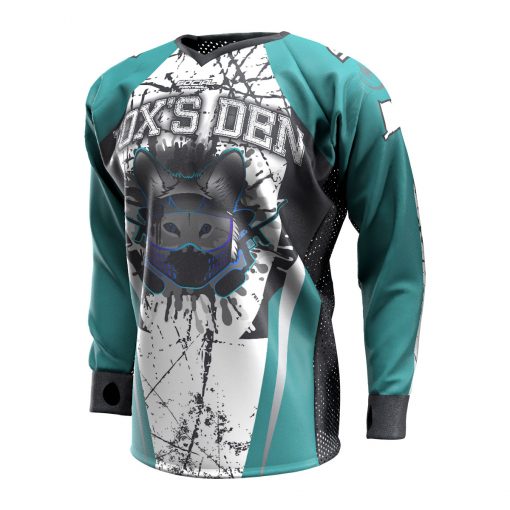 Fox's Den Unpadded SMPL Jersey, Connecticut Teal Front