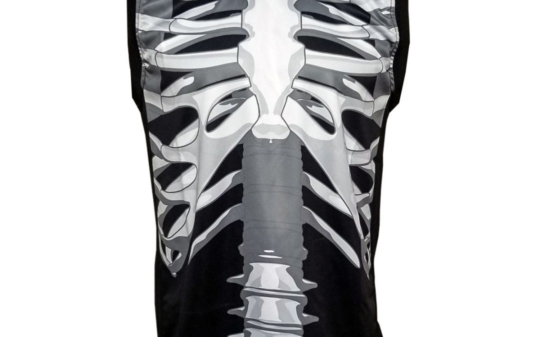 Grit Sleeveless Jersey, Skeleton Bones