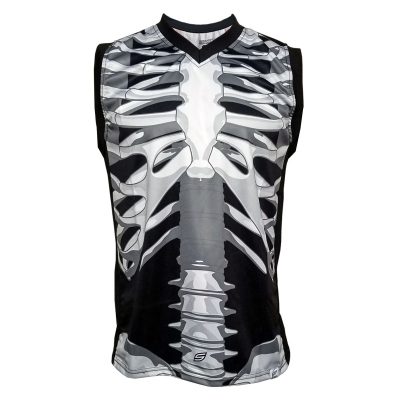 Social Paintball Grit Sleeveless Jersey, Skeleton Bones Front