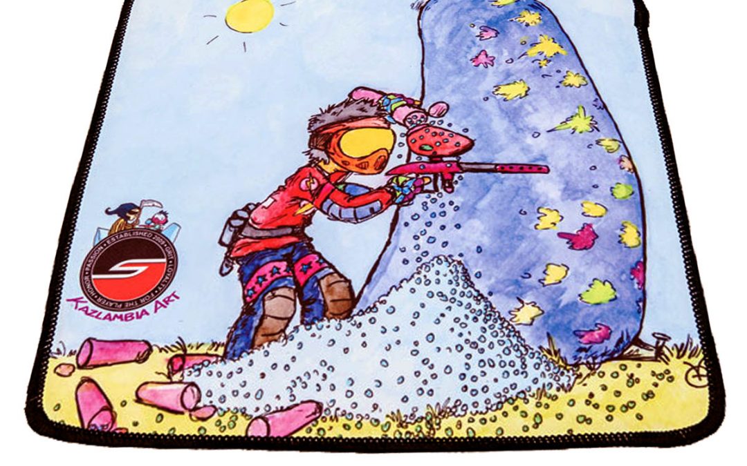 Microfiber Cleaning Cloth, Sponsored, Paintball Cartoon Series