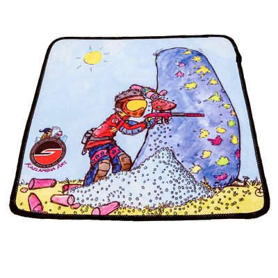 Microfiber Cleaning Cloth, Sponsored, Paintball Cartoon Series