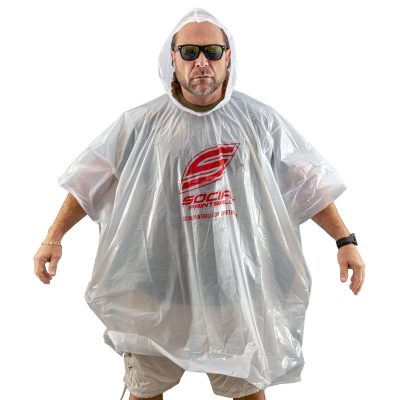 Social Paintball Rain Poncho, Clear