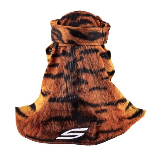 Social Paintball Headwrap, Orange Tiger Back