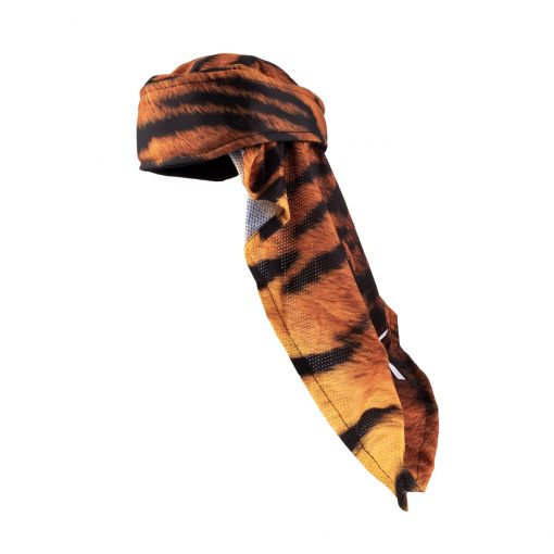 Social Paintball Headwrap, Orange Tiger Left