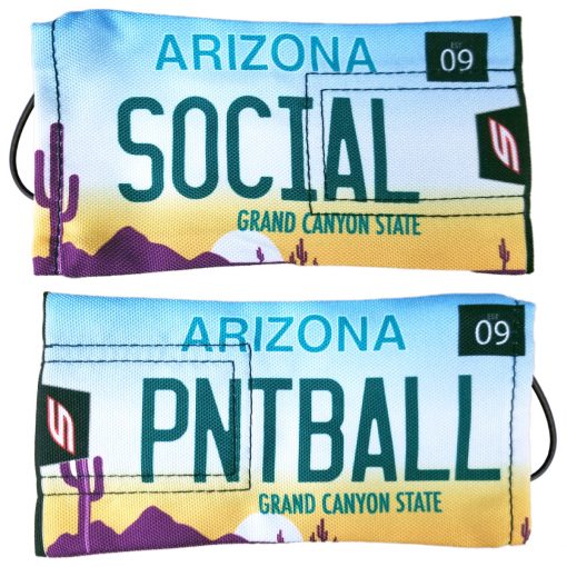 Social Paintball Barrel Cover, Arizona "Grand Canyon State" License Plate