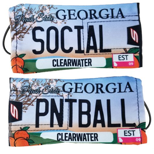 Social Paintball Barrel Cover, Georgia "Peach State" License Plate