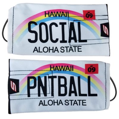 Social Paintball Barrel Cover, Hawaii "Aloha State" License Plate