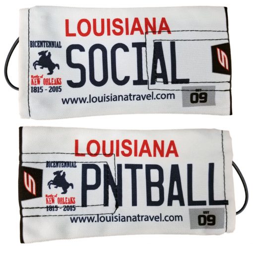 Social Paintball Barrel Cover, Louisiana License Plate