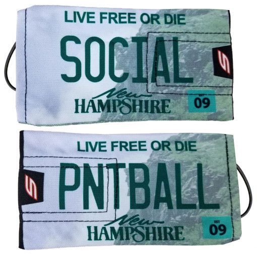 Social Paintball Barrel Cover, New Hampshire License Plate