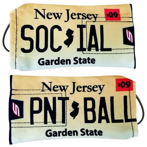 Social Paintball Barrel Cover, New Jersey License Plate