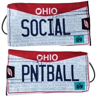 Social Paintball Barrel Cover, Ohio License Plate