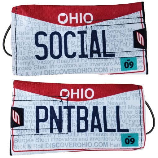 Social Paintball Barrel Cover, Ohio License Plate
