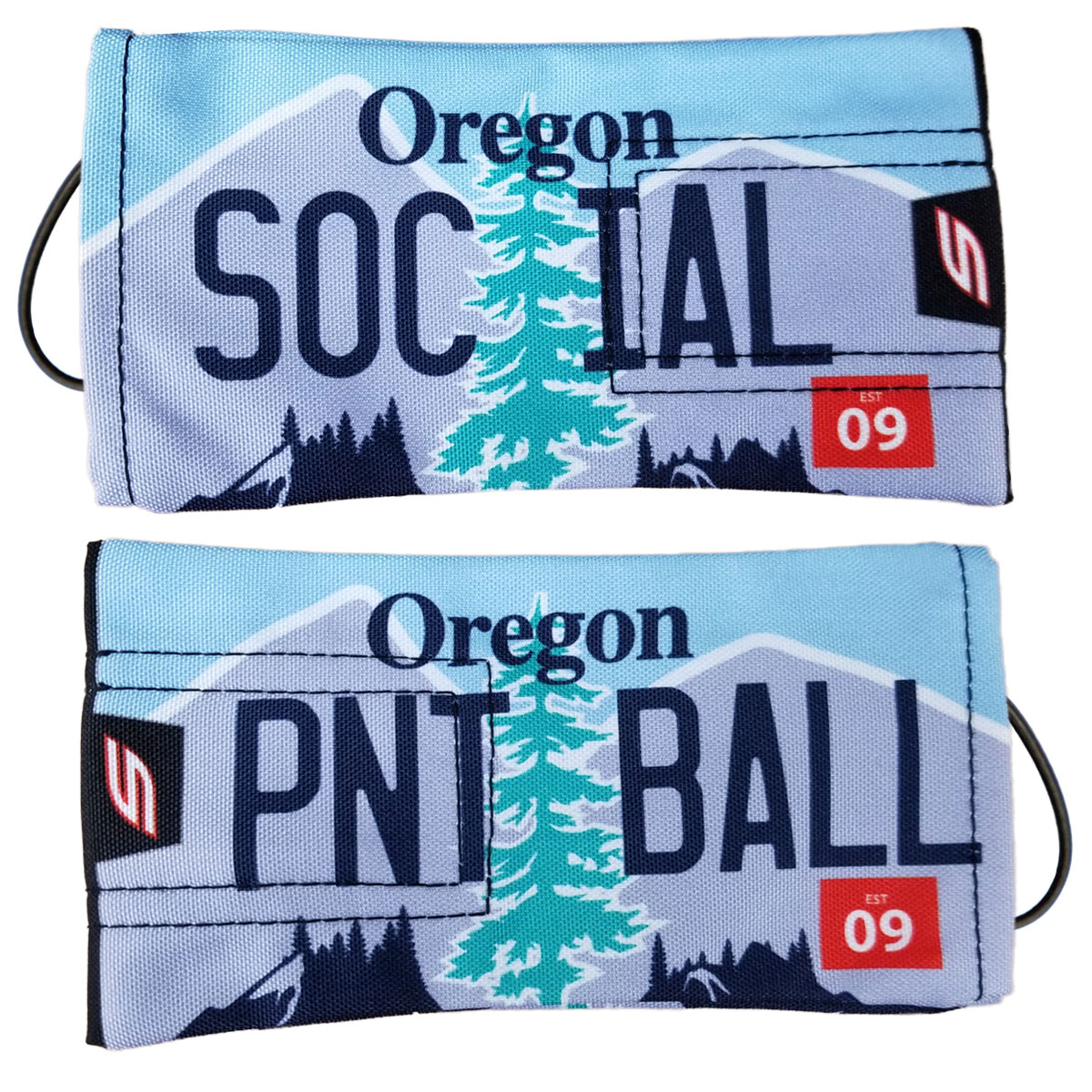 Social Paintball License Plate Barrel Covers 