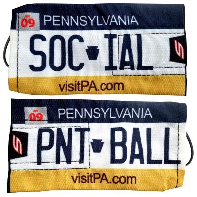 Social Paintball Barrel Cover, Pennsylvania License Plate